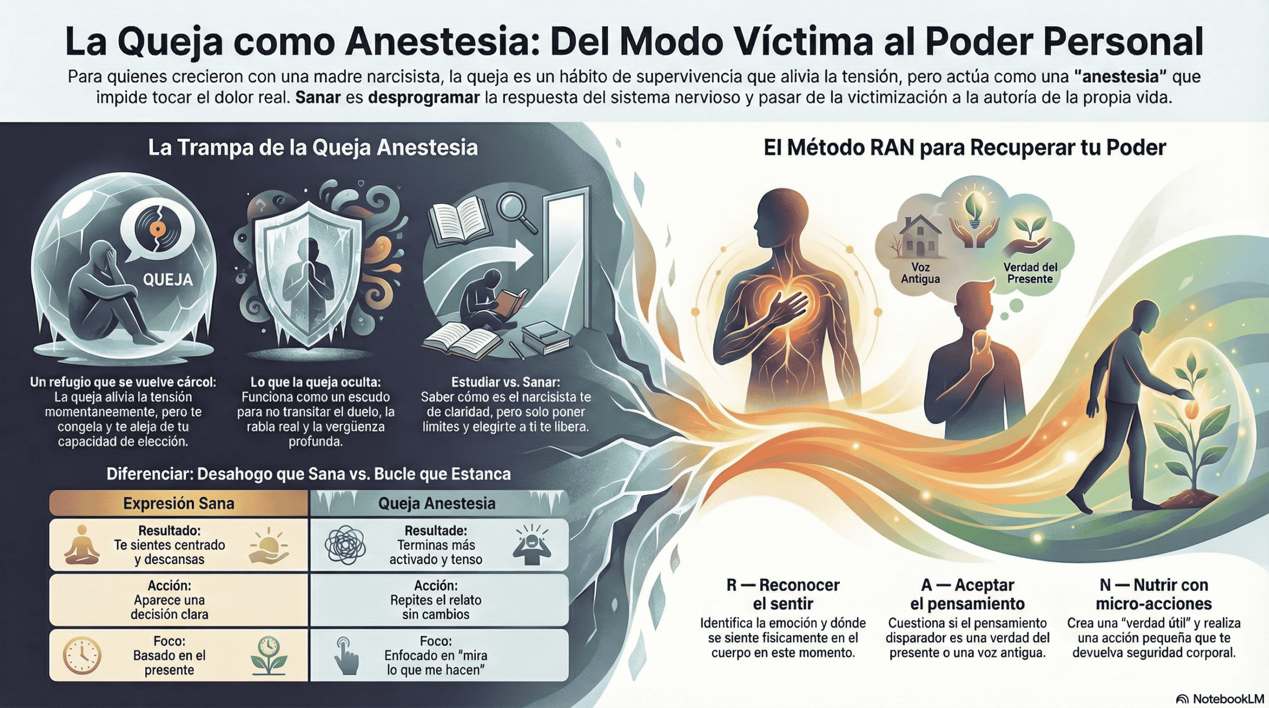la queja como anestesia