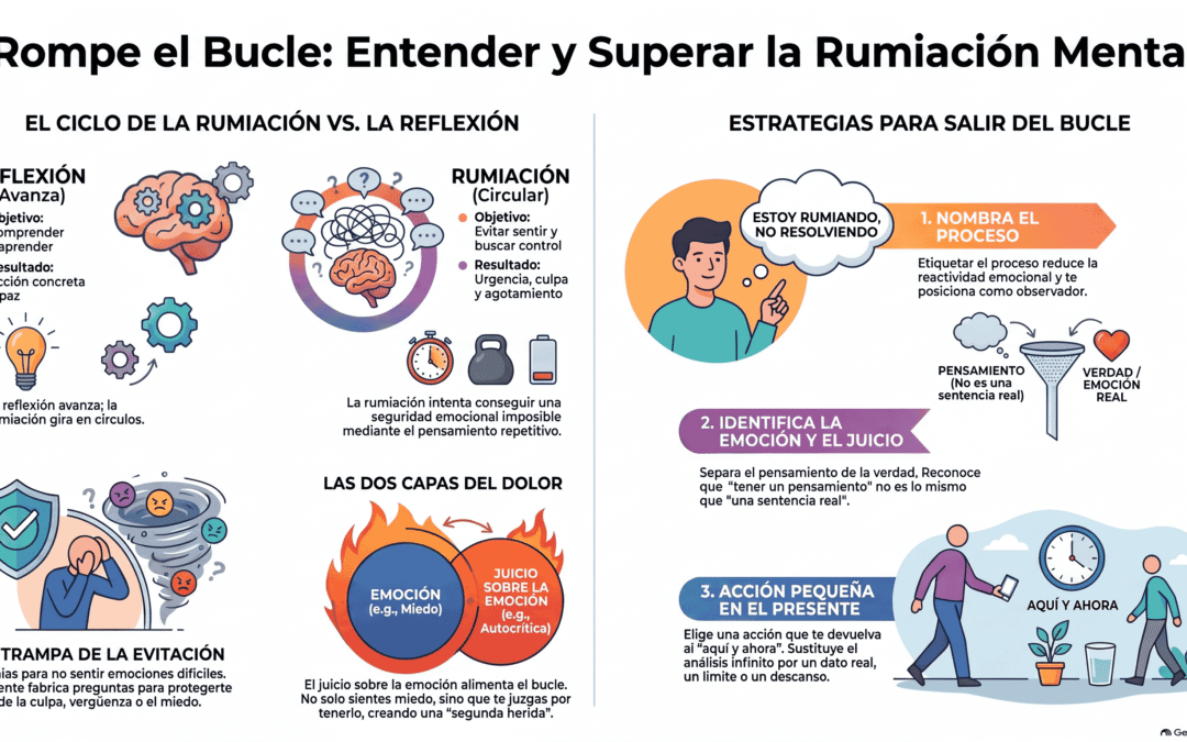 rumiacion, no puedes parar de darle vueltas