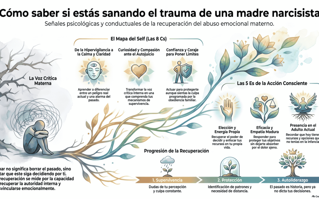 cómo saber si estoy sanando el trauma de tener una madre narcisista