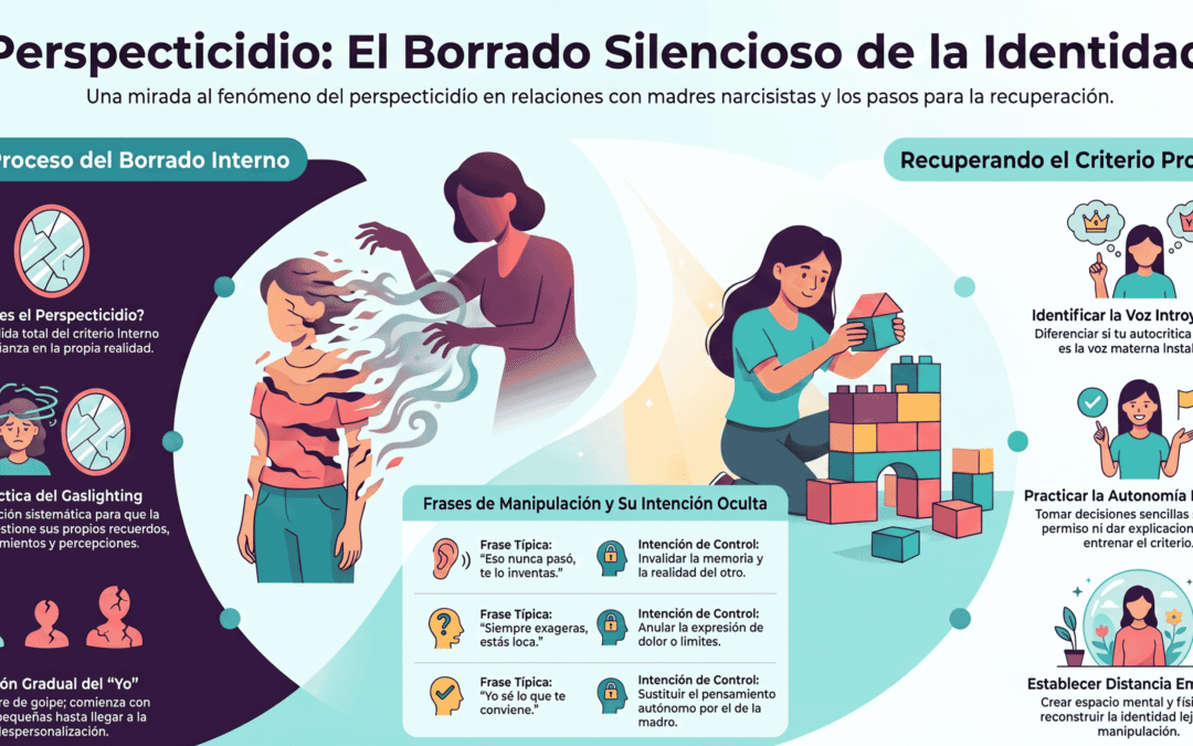 Perspecticidio: cómo una madre narcisista destruye tu identidad sin que te des cuenta
